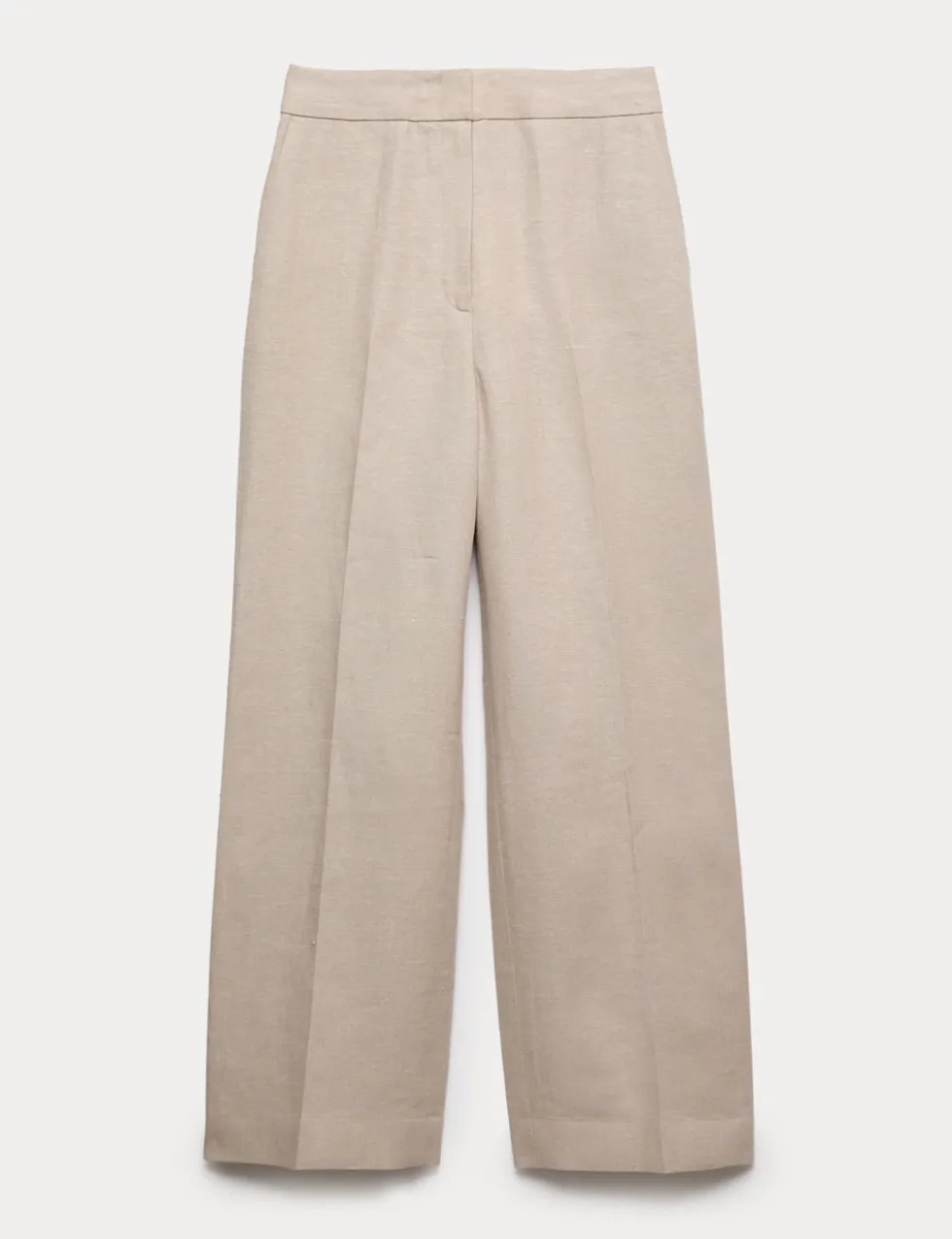 Pure Linen Straight Leg Trousers