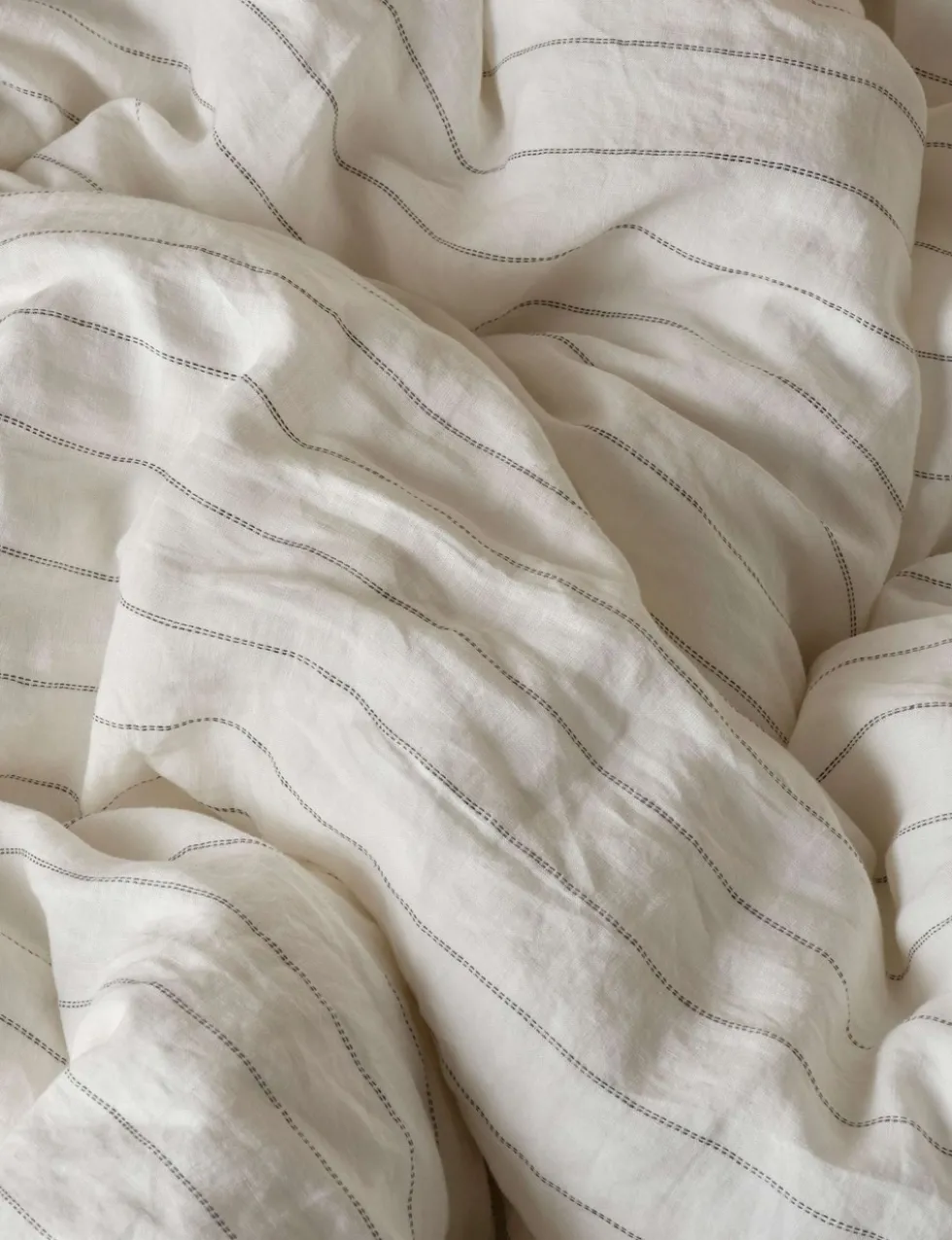 Pure Linen Striped Duvet Cover