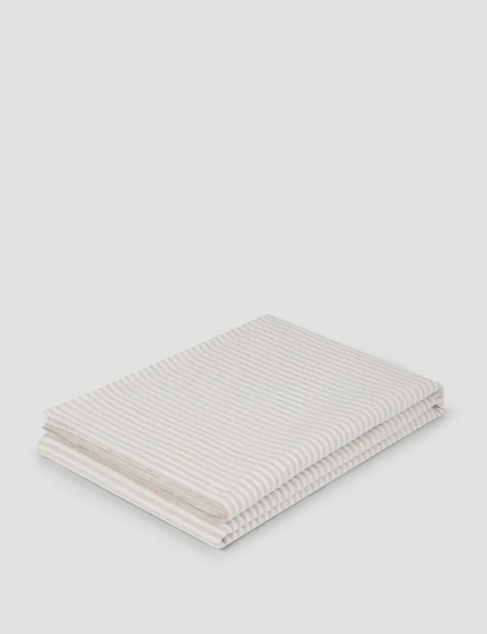 Pure Linen Striped Flat Sheet