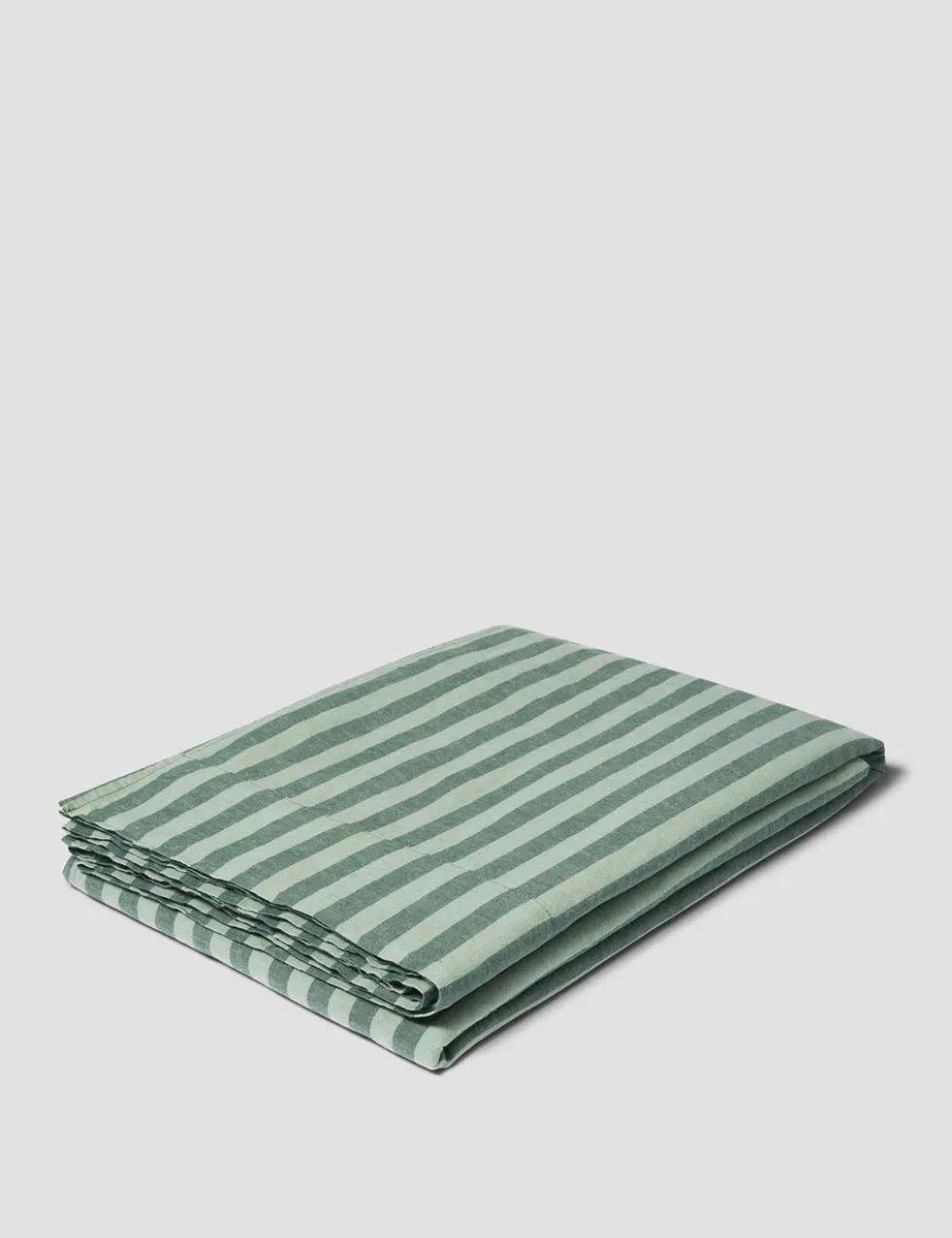 Pure Linen Striped Flat Sheet
