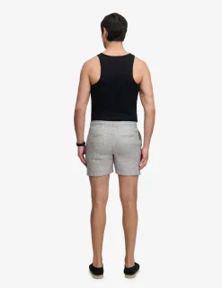 Pure Linen Striped Lightweight Shorts