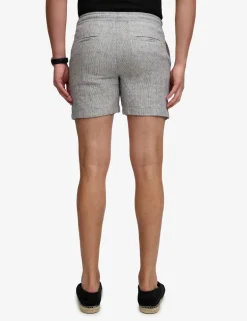 Pure Linen Striped Lightweight Shorts