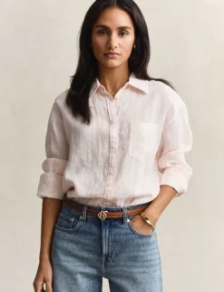 Pure Linen Striped Shirt