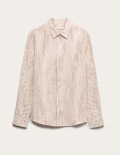 Pure Linen Striped Shirt