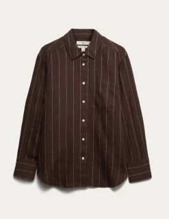 Pure Linen Striped Shirt