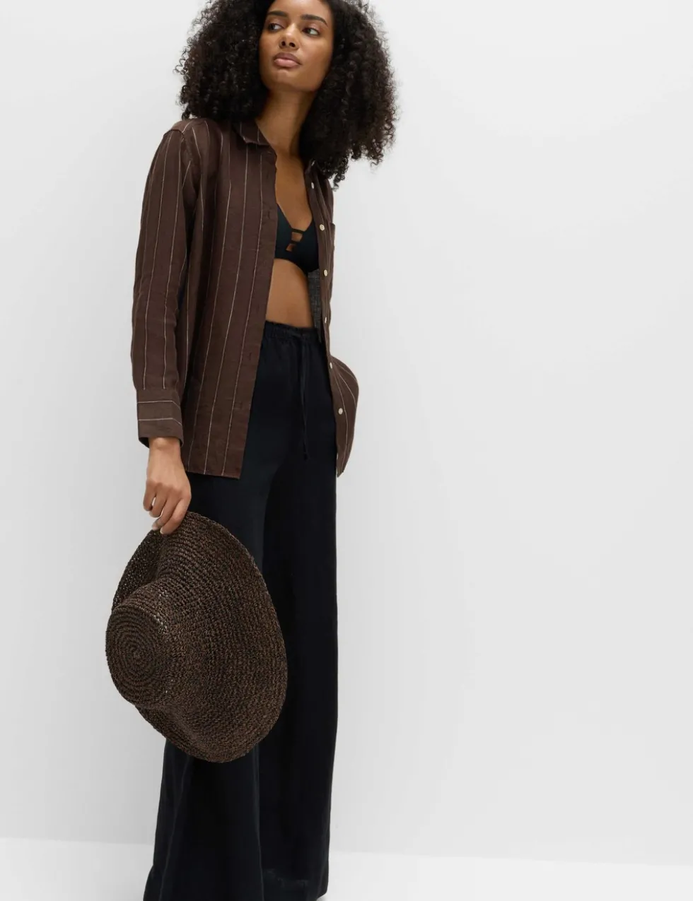 Pure Linen Striped Shirt