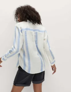 Pure Linen Striped Shirt