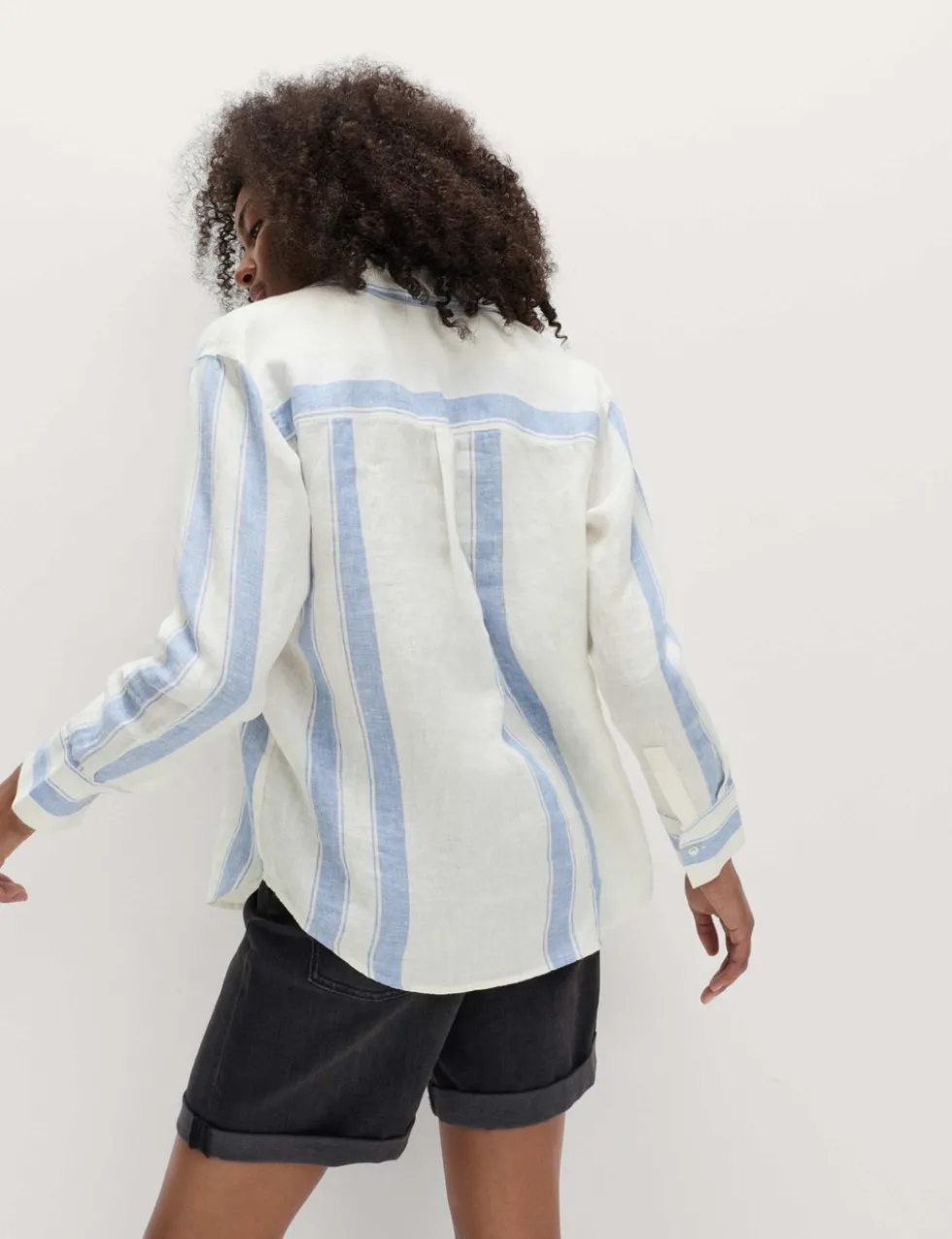 Pure Linen Striped Shirt
