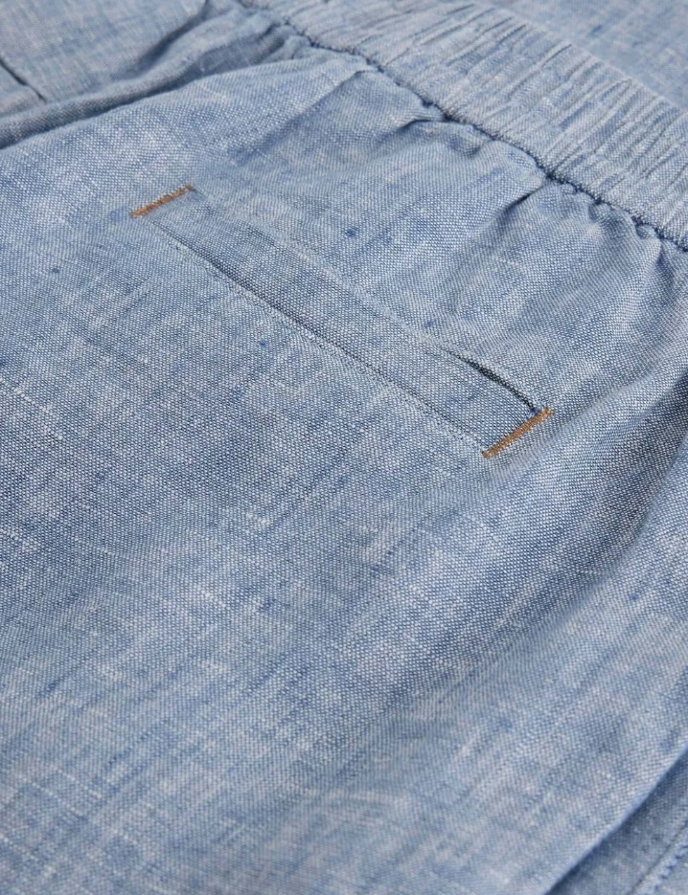 Pure Linen Tapered Ankle Grazer Trousers
