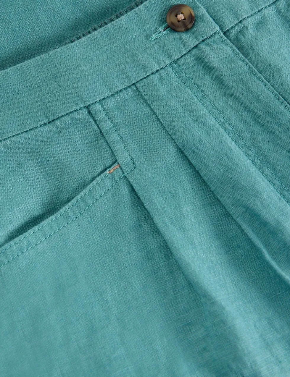 Pure Linen Tapered Ankle Grazer Trousers