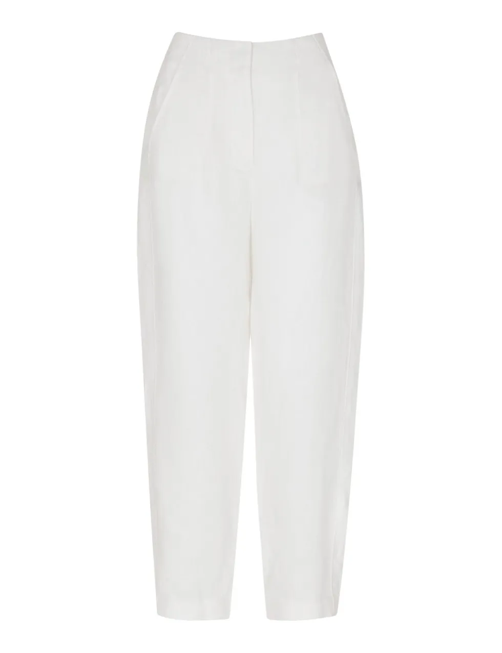 Pure Linen Tapered Ankle Grazer Trousers
