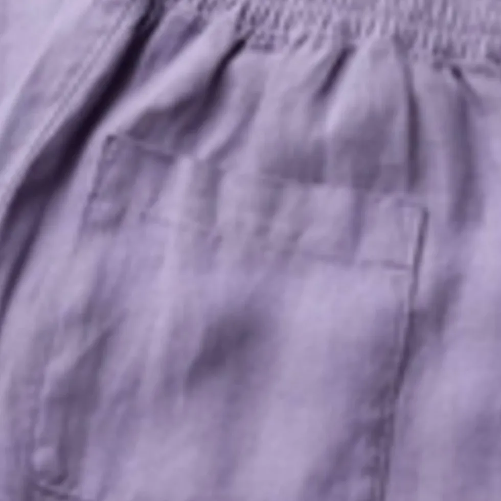Pure Linen Tapered Cropped Trousers
