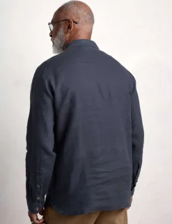 Pure Linen Textured Shirt