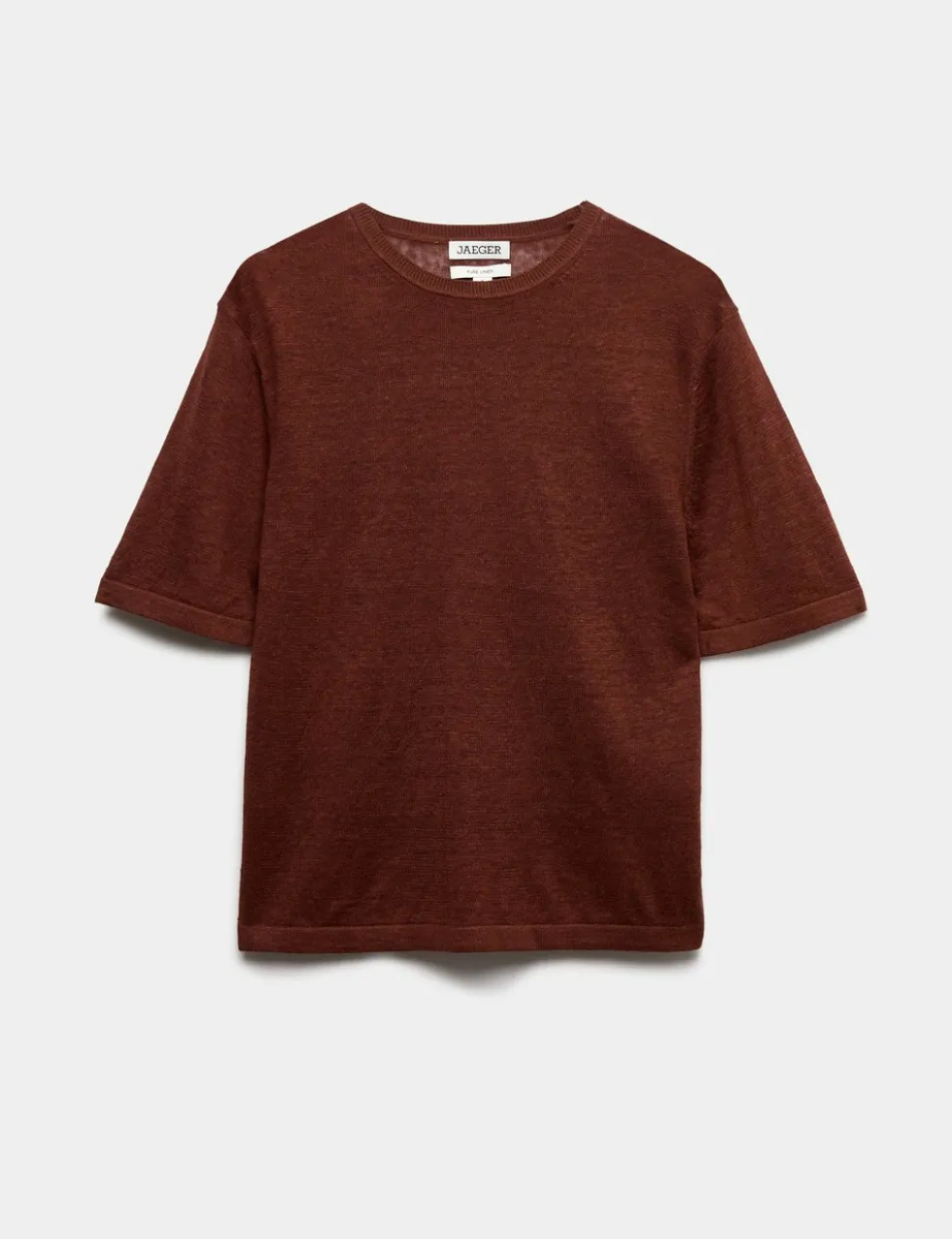 Pure Linen Textured T-Shirt