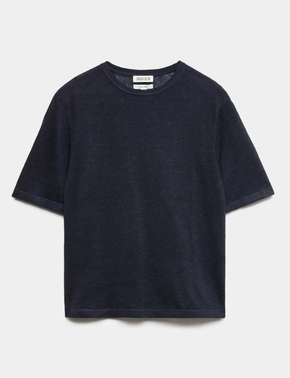 Pure Linen Textured T-Shirt