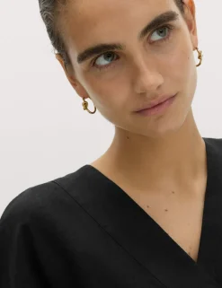 Pure Linen V-Neck Popover Top