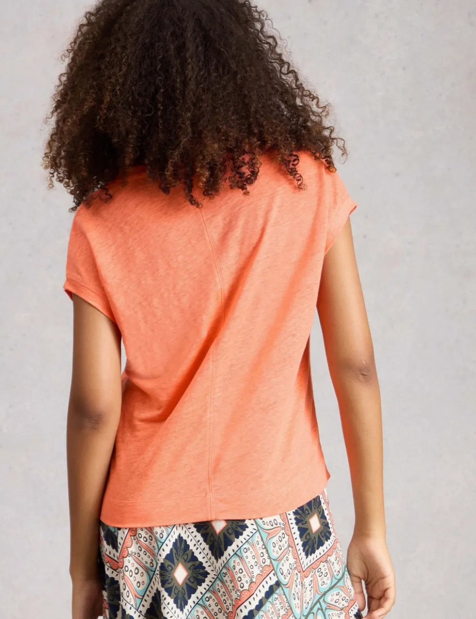 Pure Linen V-Neck T-Shirt