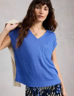 Pure Linen V-Neck T-Shirt
