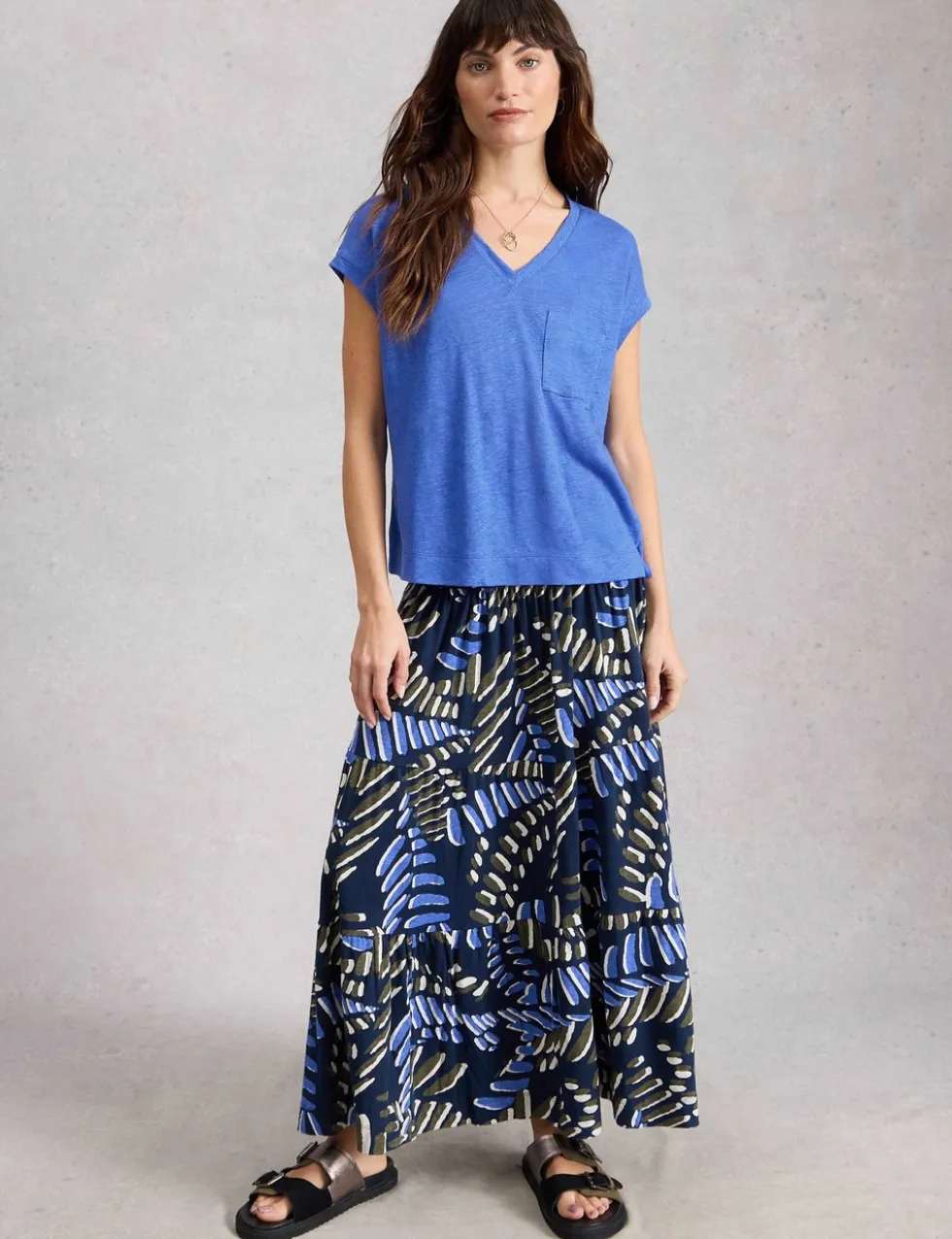 Pure Linen V-Neck T-Shirt