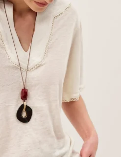 Pure Linen V-Neck T-Shirt