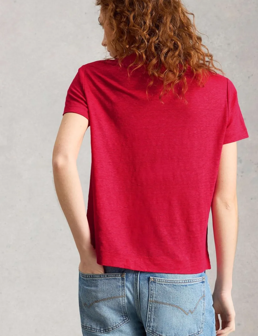 Pure Linen V-Neck T-Shirt