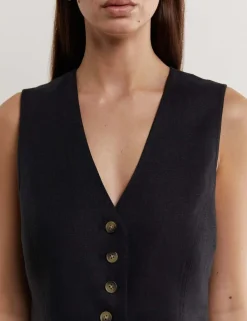 Pure Linen Waistcoat