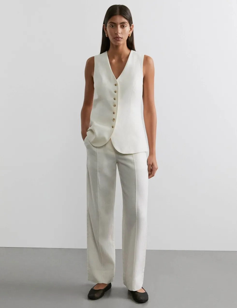 Pure Linen Waistcoat