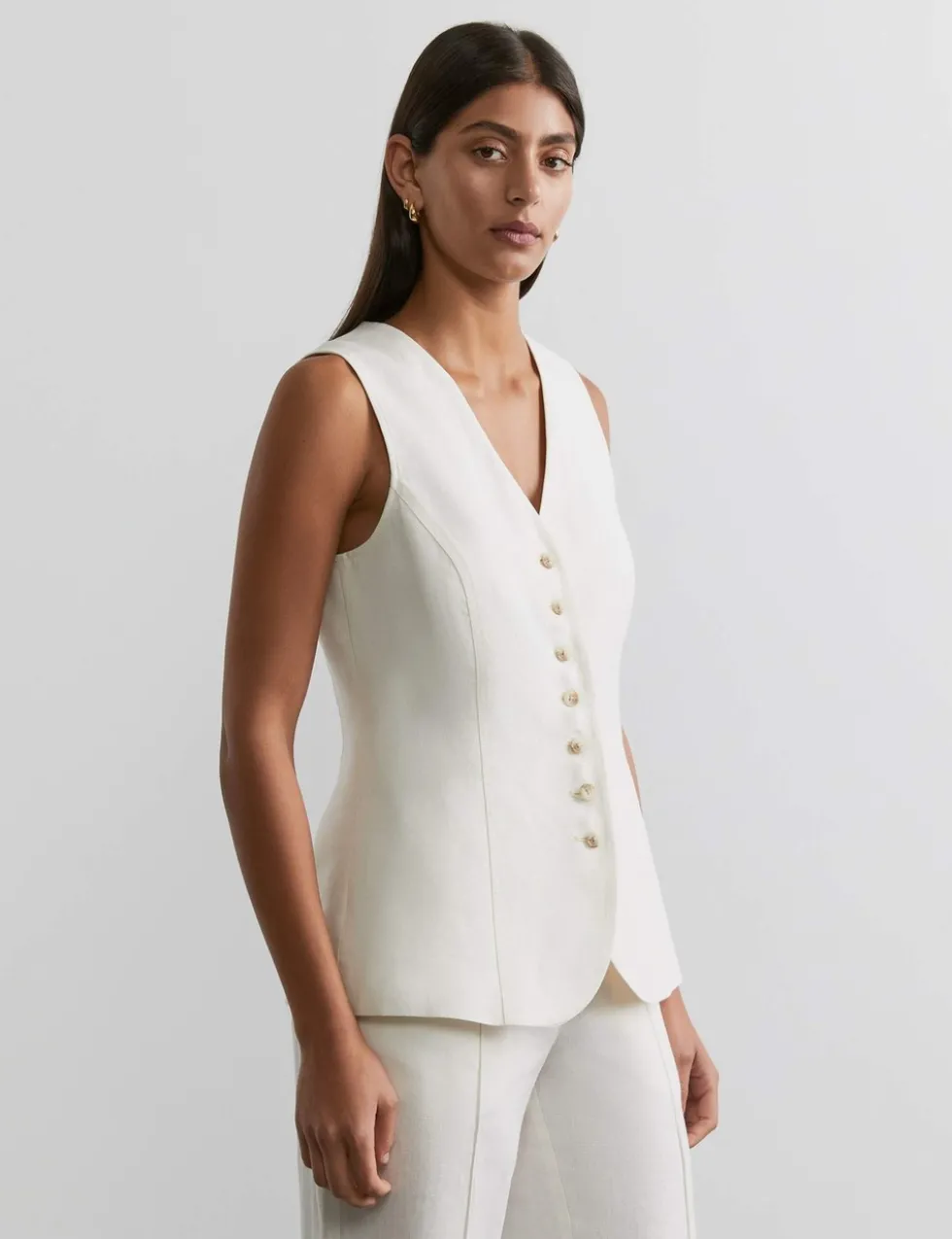 Pure Linen Waistcoat