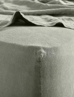 Pure Linen Washed Fitted Sheet