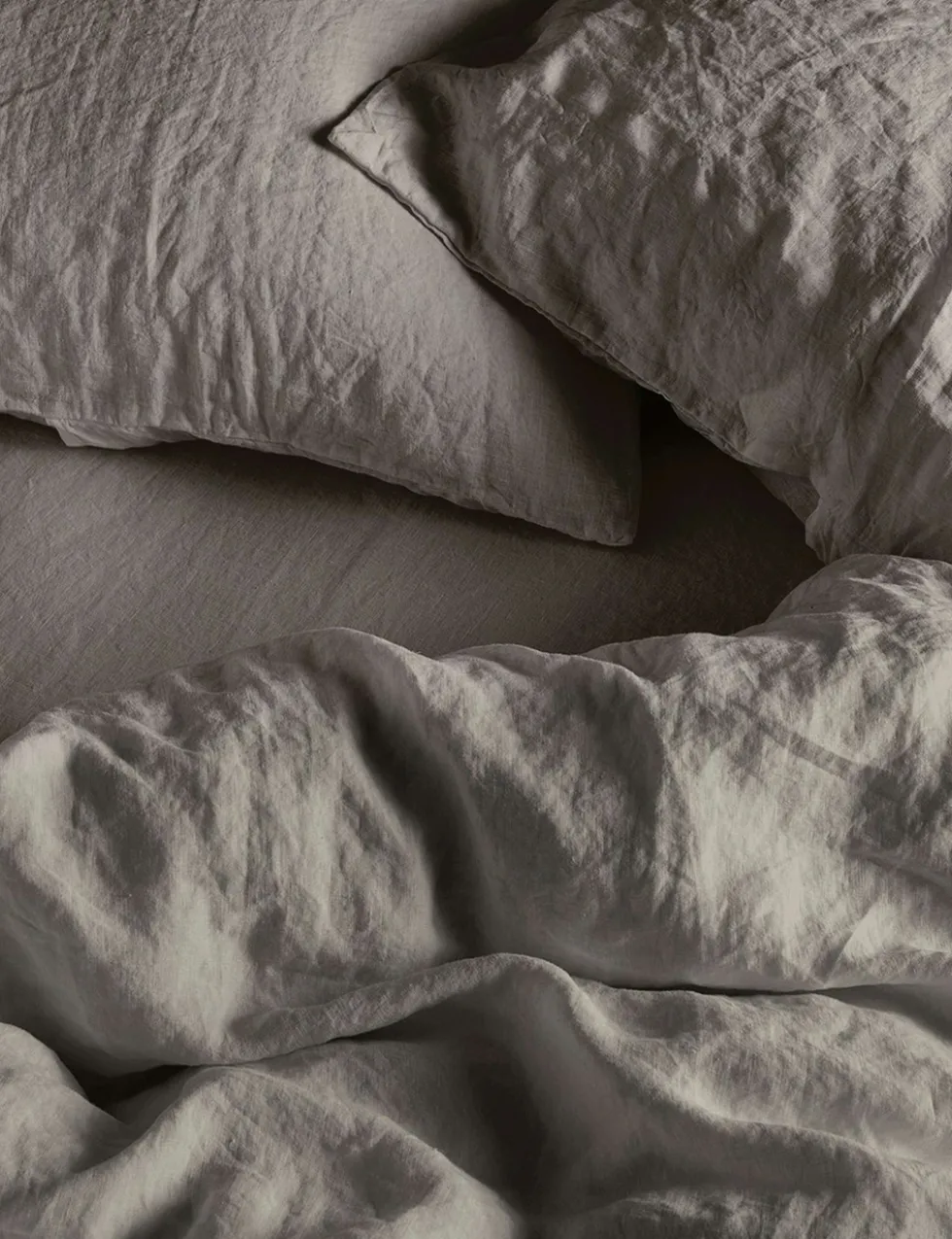 Pure Linen Washed Fitted Sheet