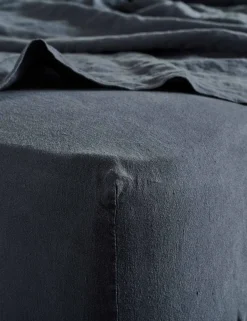 Pure Linen Washed Fitted Sheet