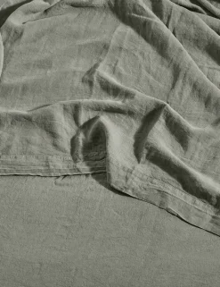 Pure Linen Washed Flat Sheet