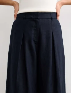 Pure Linen Wide Leg Culottes