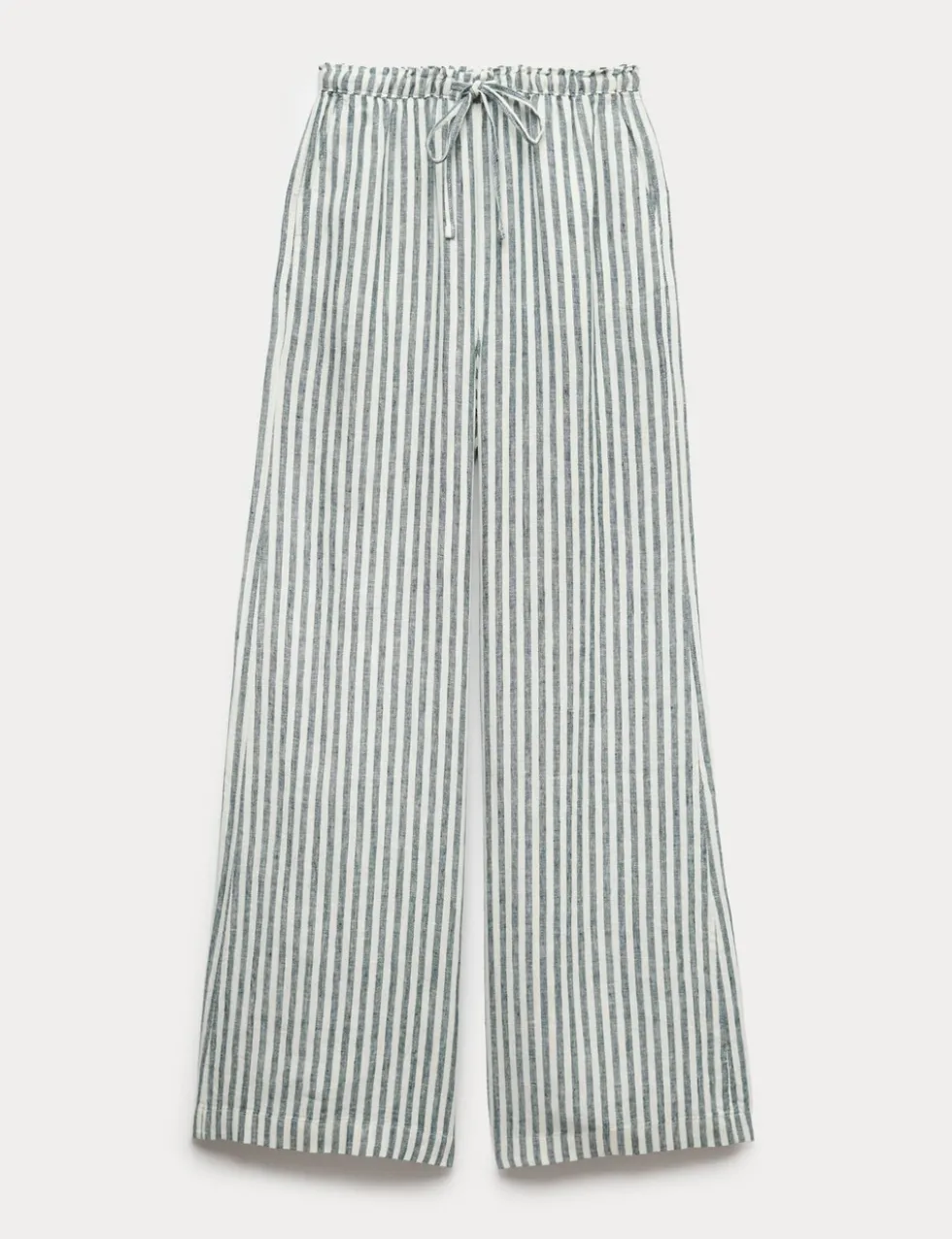 Pure Linen Wide Leg Palazzo Trousers