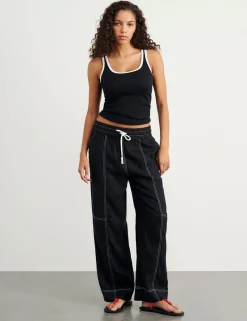 Pure Linen Wide Leg Trousers