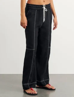 Pure Linen Wide Leg Trousers