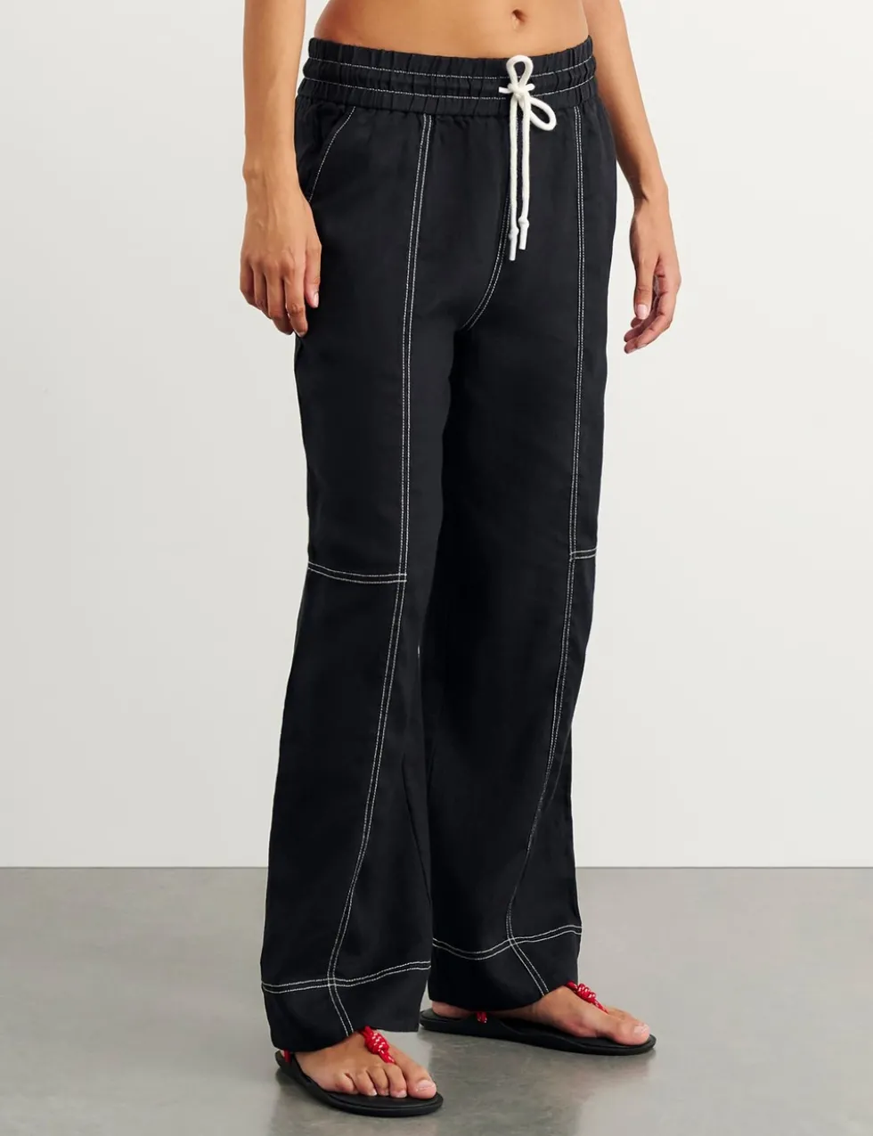 Pure Linen Wide Leg Trousers