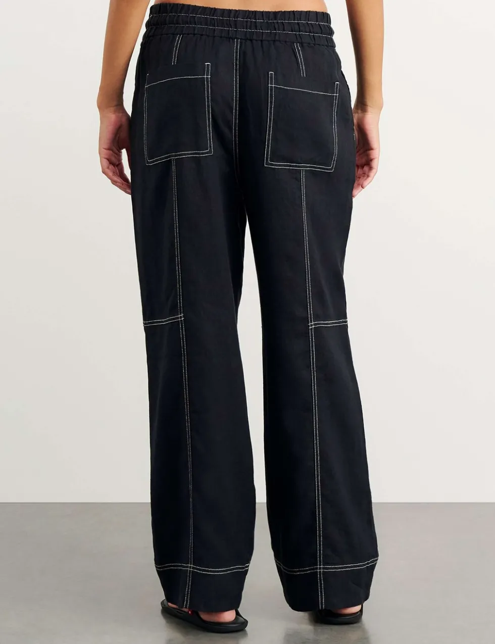 Pure Linen Wide Leg Trousers