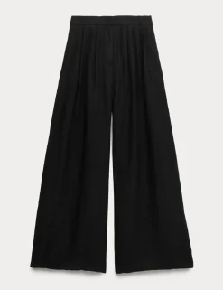 Pure Linen Wide Leg Trousers