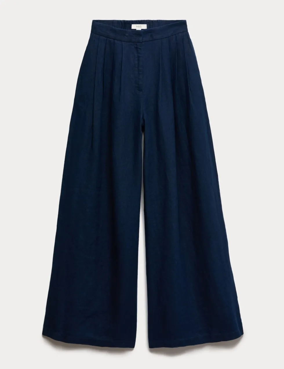 Pure Linen Wide Leg Trousers