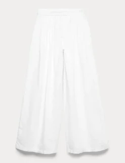Pure Linen Wide Leg Trousers
