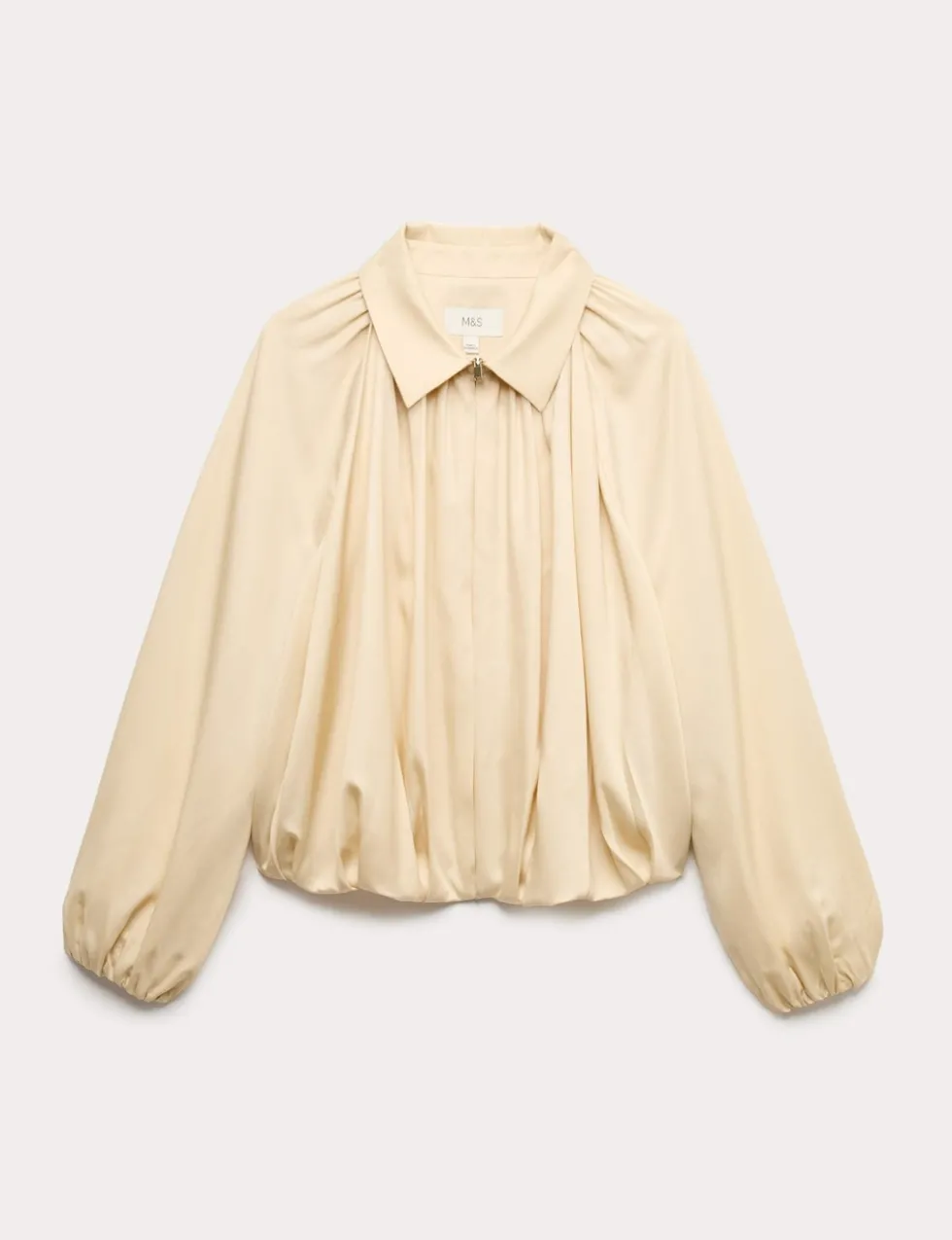 Pure Lycocell Pleated Bomber Jacket