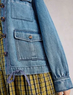 Pure Lyocell™ Collarless Utility Jacket