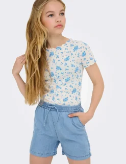 Pure Lyocell Denim Drawstring Shorts (8-14 Yrs)