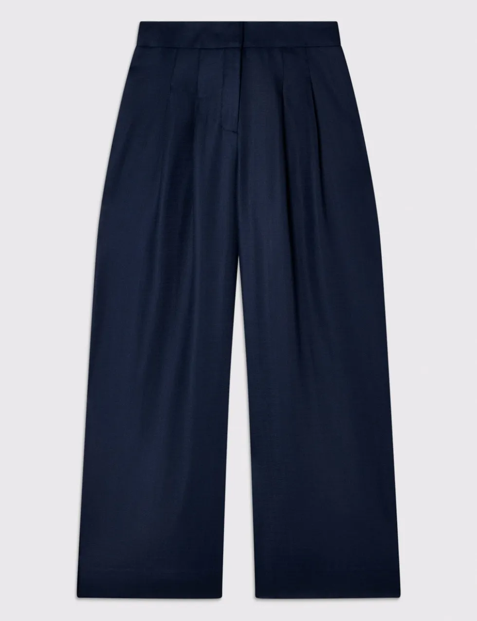 Pure Lyocell Hopsack Wide Leg Trousers