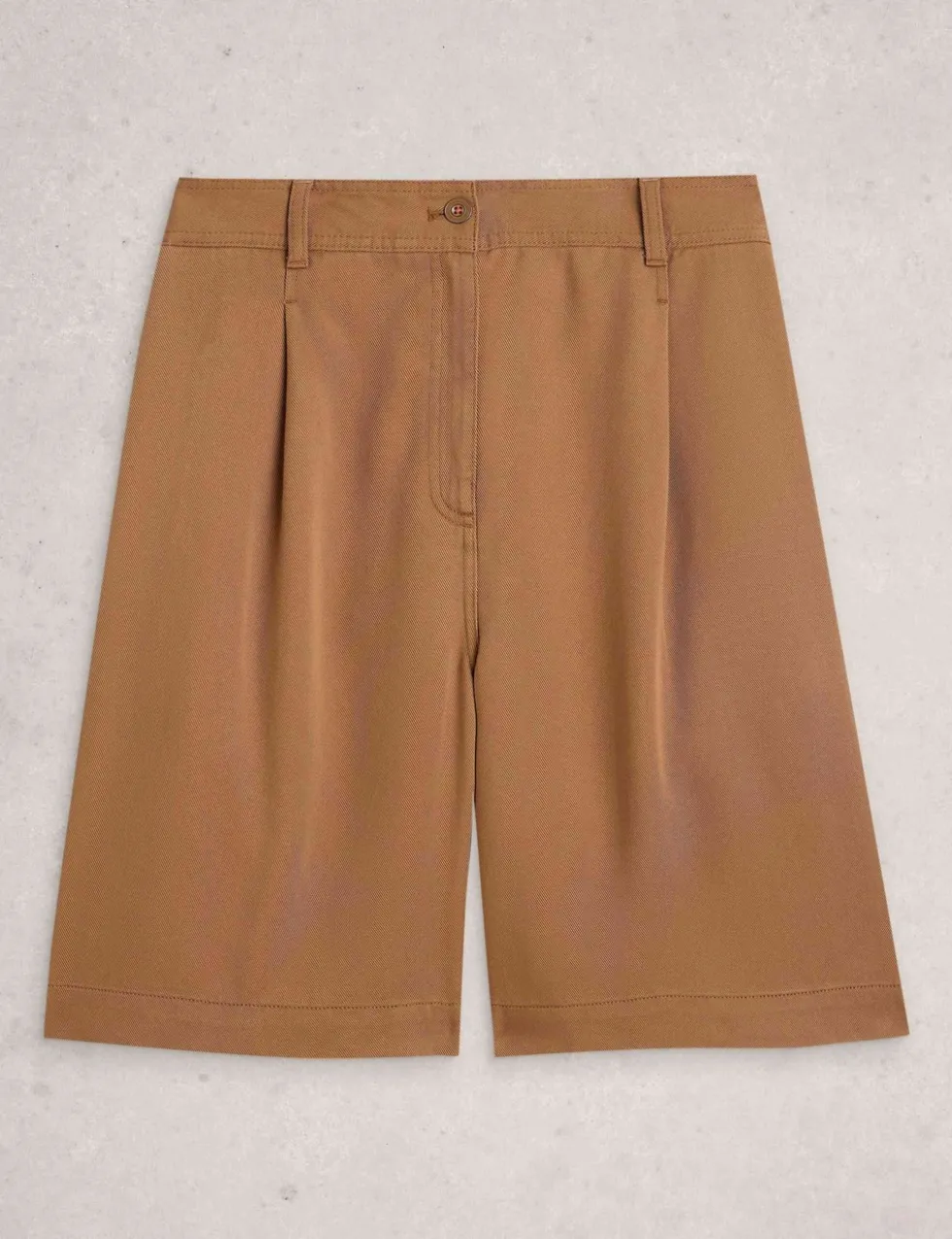 Pure Lyocell Pleat Front Shorts