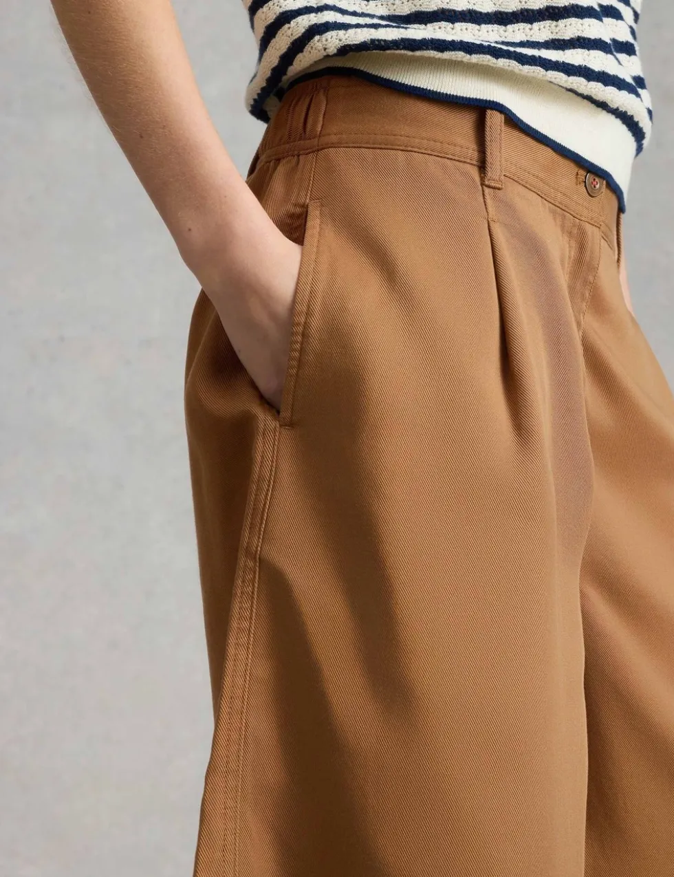 Pure Lyocell Pleat Front Shorts