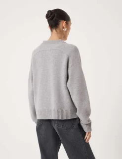 Pure Merino Wool Crew Neck Cardigan