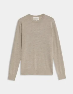 Pure Merino Wool Crew Neck Jumper