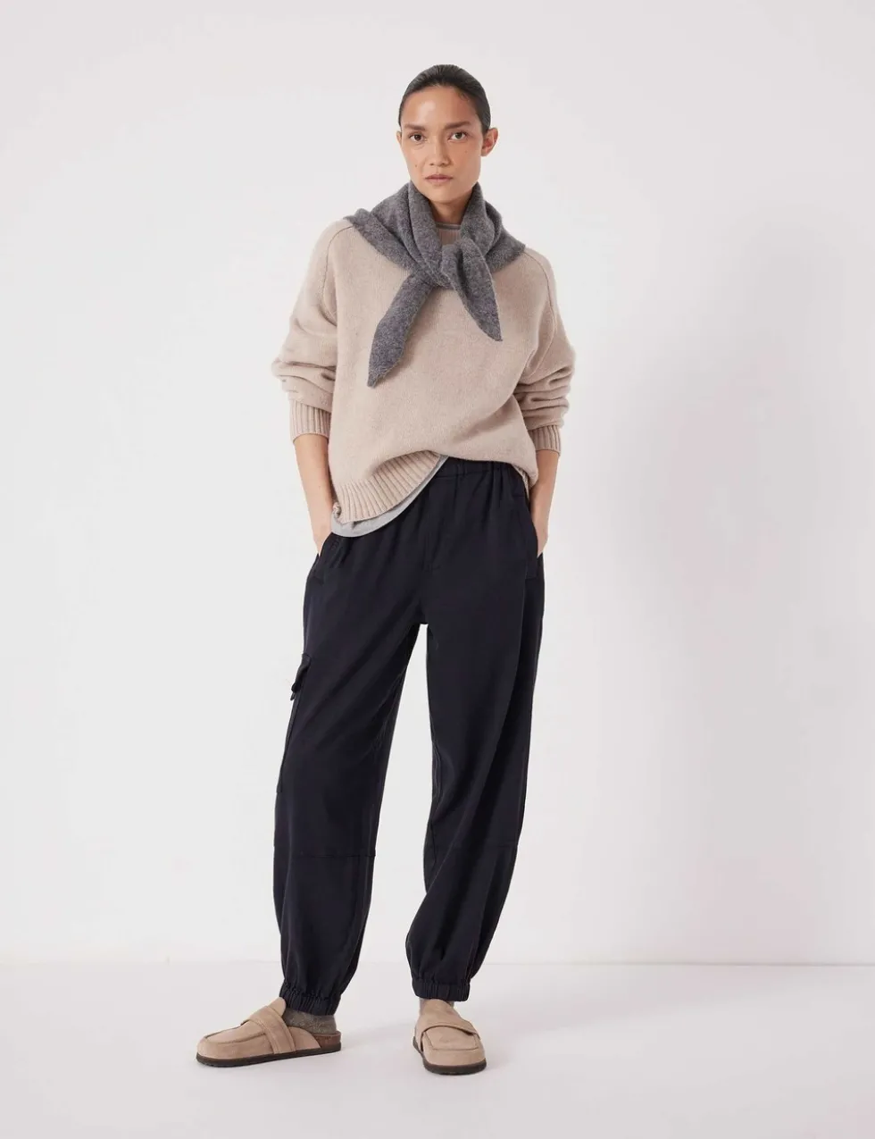 Pure Merino Wool Crew Neck Relaxed Jumper